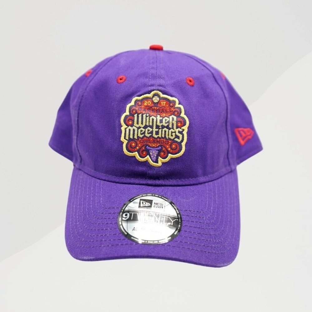 NEW 2017 MLB Winter Meetings New Era 9TWENTY Purple Adjustable Baseball Cap Hat
